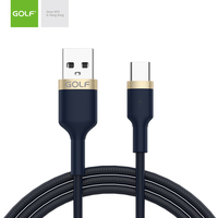 Kabel data kualitas tinggi 2,4 A pengisian cepat kabel USB mikro Tipe c PVC disesuaikan