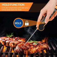 Thermomètre de cuisson de viande de four de barbecue à lecture instantanée numérique pliable avec aimant