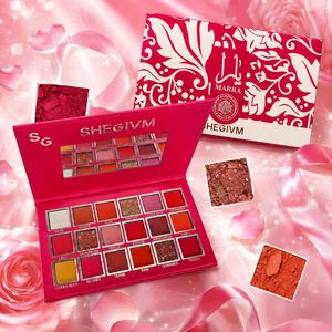 Paleta <span class=keywords><strong>de</strong></span> Sombras <span class=keywords><strong>de</strong></span> Ojos SHEGIVM MARRA <span class=keywords><strong>de</strong></span> 18 Colores, Mate, Brillante, con Destellos, Tonos Cálidos, Alta Pigmentación, Larga Duración, Maquillaje <span class=keywords><strong>de</strong></span> Ojos con Acabado Brillante - Product Image 4