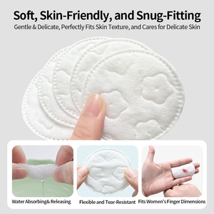 <span class=keywords><strong>Disques</strong></span> <span class=keywords><strong>démaquillants</strong></span> jetables 100 % coton de 5,8 cm avec gaufrage perforé, certifiés OEKO-TEX, OEM/ODM, pour salons - Product Image 5