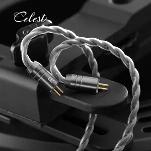 Kinera Celest OEM High End IEM kulaklık 2Pin yükseltme kablosu altın değiştirme 2 Pin IEM Hi Res ses kablosu kulaklıklar için