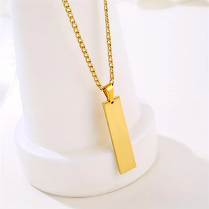 Collana a Catena Trendy in Acciaio Inox Placcato Oro 18K con Piccolo Ciondolo per <span class=keywords><strong>Amanti</strong></span> <span class=keywords><strong>e</strong></span> <span class=keywords><strong>Amici</strong></span> Regalo di Natale <span class=keywords><strong>e</strong></span> Compleanno - Product Image 2