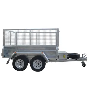 Sell well VTA approved galvanised 8x5ft hydraulic dump trailer for farm transport
