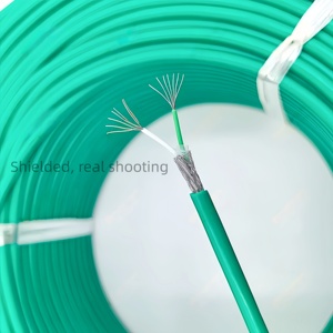 Fil de thermocouple de type K haute température, <span class=keywords><strong>gaine</strong></span> en silicone verte/blanche, fil de détection de température - Product Image 6