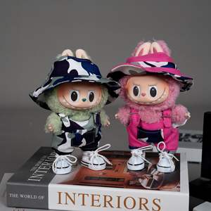 Segunda generación Labubu serie <span class=keywords><strong>de</strong></span> fiesta sentada <span class=keywords><strong>ropa</strong></span> <span class=keywords><strong>de</strong></span> muñeca lindo vinilo cara colgante solo <span class=keywords><strong>ropa</strong></span> accesorio para muñecas - Product Image 2