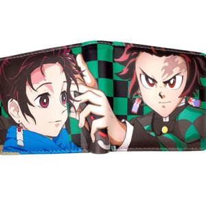 Heißer Verkauf: Demon Slayer Leder-Geldbörse für Herren – Faltbare Designer-Geldbörse mit tragbarer Cartoon-Figur, Münzfach und Bargeld-Aufbewahrungstasche - Product Image 3