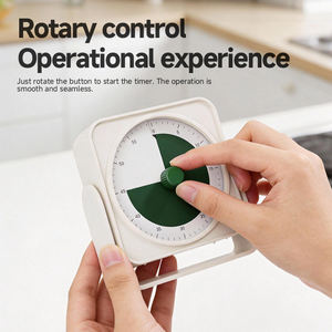 Minuteur visuel numérique en plastique <span class=keywords><strong>de</strong></span> 60 minutes, rechargeable 400 mAh, grand écran <span class=keywords><strong>de</strong></span> 8 cm, avec bouton rotatif, pour la pâtisserie, l'<span class=keywords><strong>apprentissage</strong></span> et l'enseignement, fonction silencieuse - Product Image 4