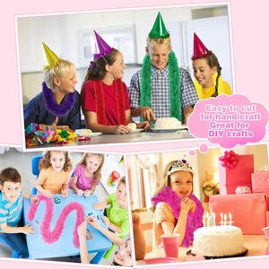 Consegna in Tre Giorni, Decorazione Artificiale in Peluche da 1,5 Metri per Fai-da-Te, Costumi Nuziali, Feste di Natale, Sciarpe con Piume - Product Image 6