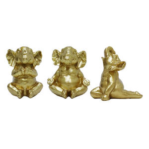 Nouvelles décorations en résine d'éléphant méditant, animal de yoga, cadeau d'affaires <span class=keywords><strong>zen</strong></span>, décoration de bureau et de maison, artisanat - Product Image 5