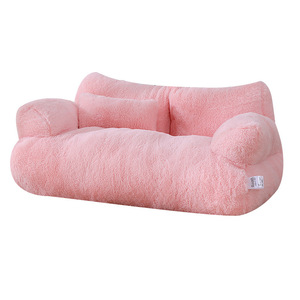 Cat <b>Sofa</b> <b>Bed</b> Large Size Warm Winter Pet <b>Bed</b> Removable Washable For Cat Rectangle Shape Polyester Fiber Fill - Product Image 5
