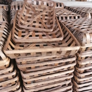 Set di 3 Cesti/Vassoi in Trucioli di Legno per Conservazione e Essiccazione del Tabacco, Produzione Industriale - Product Image 3