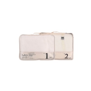 Ensemble de 2 cubes de rangement pliables multifonctionnels classiques pour vêtements de voyage, organisateurs de bagages - Product Image 1