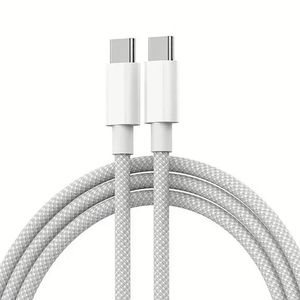 สายชาร์จเร็ว 60W แบบ Type C สายชาร์จและถ่ายโอนข้อมูล สายไนลอนชาร์จเร็ว USB-C สำหรับสมาร์ทโฟน - Product Image 5
