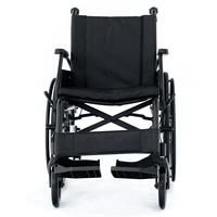 Fauteuil roulant manuel léger Dongpin, pliable, avec cadre en aluminium, siège confortable, aide à la mobilité pour les personnes âgées et les patients, transport et voyage