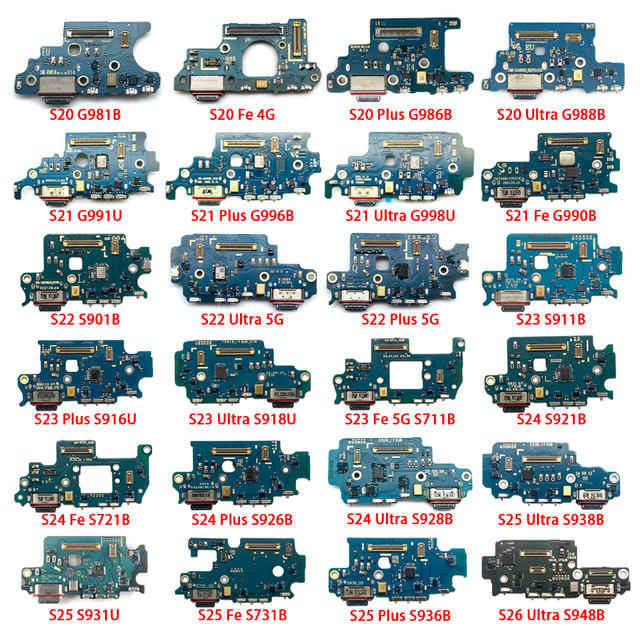 Wholesale USB Charging Port Dock Connector Flex Board for Samsung S20 S21 S22 S23 S24 S25 S26 Series FE Plus Ultra Charger Port