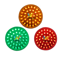 Módulo de tráfico ámbar DC12V de diámetro luminoso de 100mm para producción y montaje de señales de guía de elevación o plegable Tablero de flecha LED