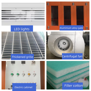 Auto coche pintura en aerosol horno de secado <span class=keywords><strong>calentador</strong></span> cortina de agua al aire libre automotriz pintura en polvo cabina de pintura en aerosol - Product Image 6