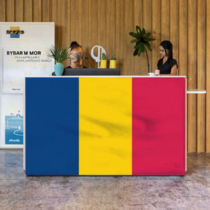Ingrosso 90x150cm 3x5 piedi blu giallo rosso Romania nazionale gagliardetto 100% poliestere impermeabile bandiere durevoli - Product Image 3