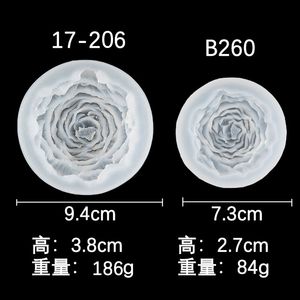 <span class=keywords><strong>Moule</strong></span> en Silicone tridimensionnel grande et petite fleur de pivoine Rose bougie parfumée diffuseur pierre savon fait main résine époxy - Product Image 4