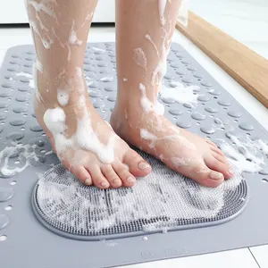 Banyo kaymaz kokusuz PVC ayak masajı Scrubber duş zemin Mat kaymaz banyo paspas