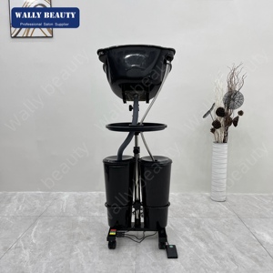 <span class=keywords><strong>Bac</strong></span> à <span class=keywords><strong>shampoing</strong></span> portable réglable en hauteur avec plateau pour le lavage des cheveux - Product Image 2