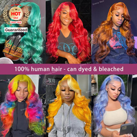 Perruques Lace Front en Cheveux Humains Naturels Sans Colle 13*4 Cheveux Brésiliens Bruts Ondulés Pré-Pluckés Perruques Frontales HD pour Femmes Noires