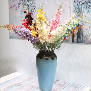 Flores de Delphinium de Tallo Largo de Seda Artificial de Nuevo Diseño - Product Image 3