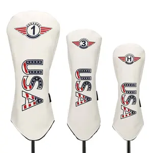 Custom New Product 4 Pieces Driver Headcover Set Golf Club Head Cover