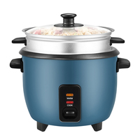 Penanak Nasi Listrik Portabel 2.2L Multifungsi Pintar Laris Manis, Kontrol Timer Mekanis, Memasak Cepat, Hemat Energi