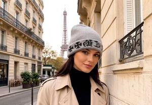 Nouveau bonnet tricoté unisexe avec motif lettres et broderie 3D, 100% acrylique, pour l'automne/hiver, fournisseur de bonnets. - Product Image 2