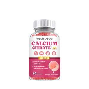 Gomitas de Citrato de <span class=keywords><strong>Calcio</strong></span> 1200mg D3 con <span class=keywords><strong>Magnesio</strong></span> <span class=keywords><strong>y</strong></span> <span class=keywords><strong>Zinc</strong></span>, OEM/ODM, Apoyo Inmunológico, <span class=keywords><strong>Beneficios</strong></span> Antioxidantes, Certificación Halal, Botellas de 60 Unidades - Product Image 6