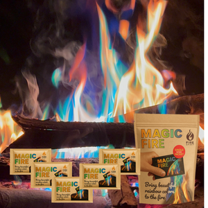 50 gói ma thuật lửa bột cho Flamme artificielle ngoài trời Pit lò sưởi Lửa Trại Cắm trại phụ kiện - Product Image 2