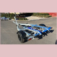 Remorque pour bateau de pêche de 15 pieds, remorque pour bateau en aluminium avec pneus et jantes, remorques pour embarcations nautiques