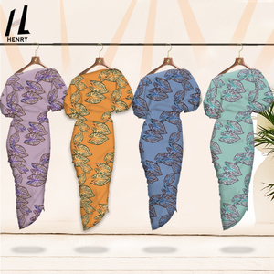 Personnalisé Original ou Célèbre Marque Conception Graphique Floral Imprimé 100% Polyester Perle En Mousseline De Soie Tissu Pour Dame Robe - Product Image 2