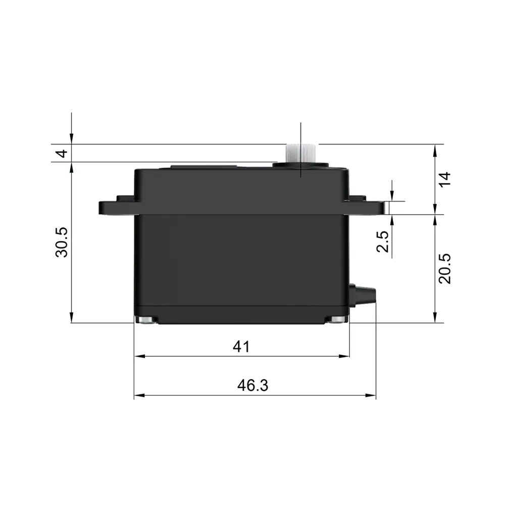 PC-300 Nieuwe Dc Motor Hv Low Profile Digitale Servo