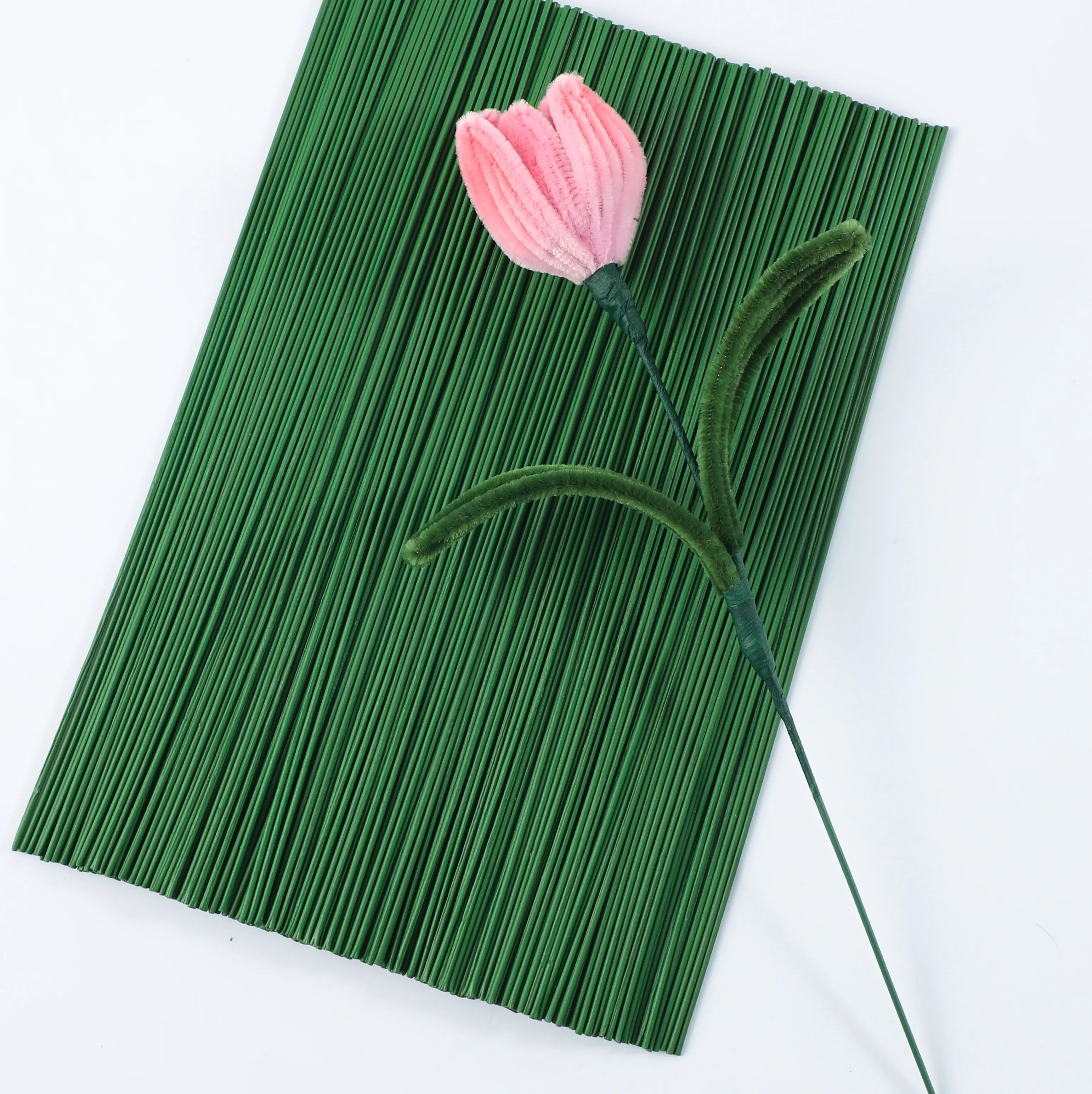 Diy el sanatları ve çiçek yapımı için çiçek kutup kök tel özelleştirilmiş buket