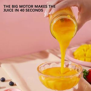 Hot Sale Quality Portable Blender Mini Mixer Fruit Smoothie Stainless Steel Juicer Extractor <b>Machine</b> for Kitchen - Product Image 3