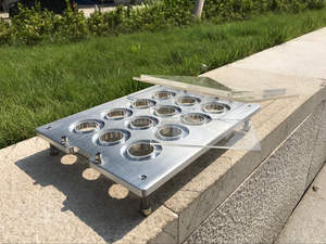 Tablero de Llenado de 12 Orificios para Cápsulas de Aluminio de 37 mm, Placas de Presión de Vidrio Orgánico - Product Image 5