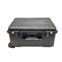 Valise à roulettes robuste pour équipement extérieur, protection en plastique, étanche IP67, avec mousse