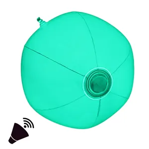 समुद्र तट गेंद खिलौना ध्वनि सक्रिय प्रकाश Inflatable गेंद
