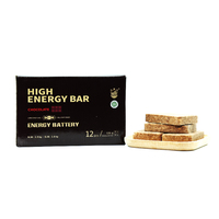 Barre énergétique au chocolat en poudre, saveur chocolat, sucrée, salée, avec glucose, en boîte et en sachet
