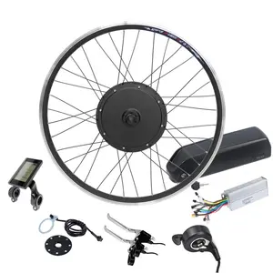 Ncyclebike Kit Konversi Sepeda Listrik, Kit Sepeda Listrik 48V 1000W dengan Baterai dan Layar Lcd S830