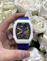 Montre mécanique automatique pour homme de luxe haut de gamme, sportive, tonneau, en fibre de carbone, tourbillon, ultra-fine 7,8 mm, ultra-légère 35 g