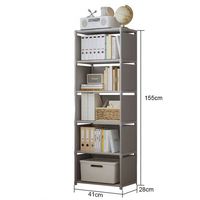 Armoire de rangement pliable moderne en tissu non tissé, petite et économique, avec rideau de porte, pour atelier et salon