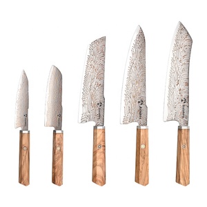<span class=keywords><strong>Couteau</strong></span> couperet damassé fait main fabriqué au japon <span class=keywords><strong>1000</strong></span> <span class=keywords><strong>couches</strong></span> Vg10 couteaux de cuisine faits à la main en acier <span class=keywords><strong>damas</strong></span> - Product Image 4