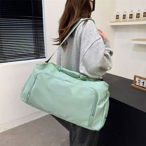 Custom logo Large Capacity Waterproof Travel Storage <b>Bag</b> Duffel <b>Bag</b> Women Sport Gym Travel Fitness <b>Bag</b> with Shoe <b>Compartment</b> - Product Image 6
