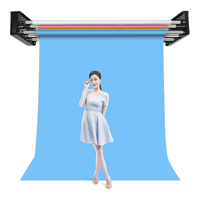 MIAOTU Heavy Duty Electric Background Axis Camera Lift Machine Photography Background Frame Aluminum Alloy Wall/Ceiling Mount