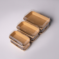 Boîtes d'emballage en carton écologiques personnalisées en gros pour la vente à emporter de sushis, pâtisseries, gâteaux, biscuits et pains