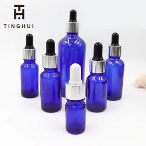 Flacon compte-gouttes en verre bleu cobalt de 30 ml, 50 ml, 60 ml, 120 ml (1 oz, 2 oz, 4 oz, 8 oz) pour sérum cosmétique et huiles essentielles - Product Image 4