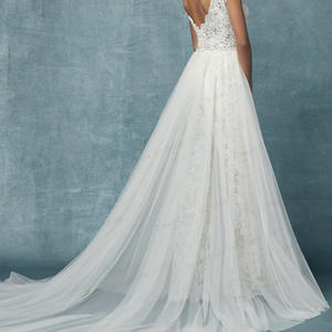 Robe brodée en dentelle, <span class=keywords><strong>pantalon</strong></span> <span class=keywords><strong>blanc</strong></span>, ensemble deux pièces détachable, vêtements pour mère, prix d'usine transfrontalier, robe de mariée - Product Image 6